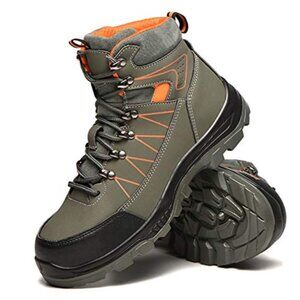 Women Work Boots, Winter Men Steel Toe Caps Trainers Puncture Proof Work Sneaker